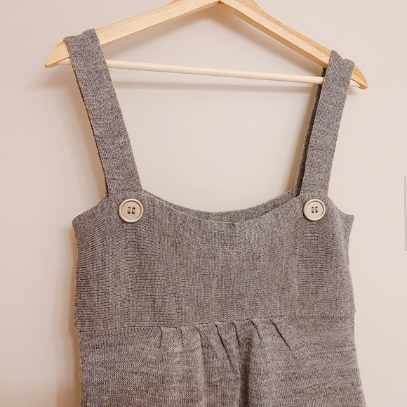 Gray Overall Dress - Picture 5 of 7